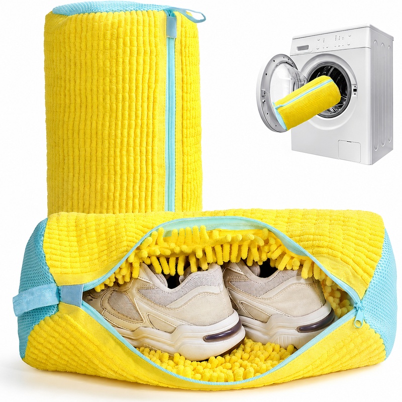 Sneaker Care Laundry - Sac de lavage cylindrique pour chaussures,