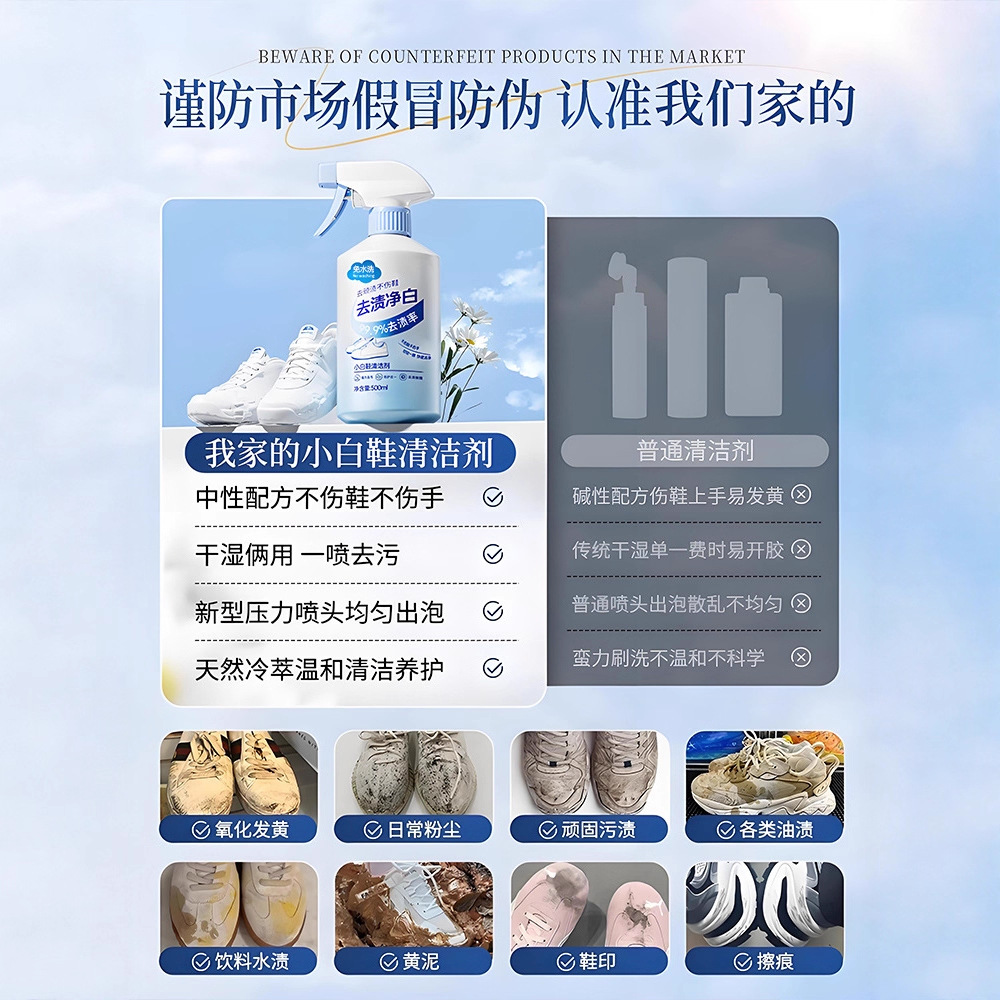 Nettoyant pour chaussures blan - Sneaker Care White avis et prix